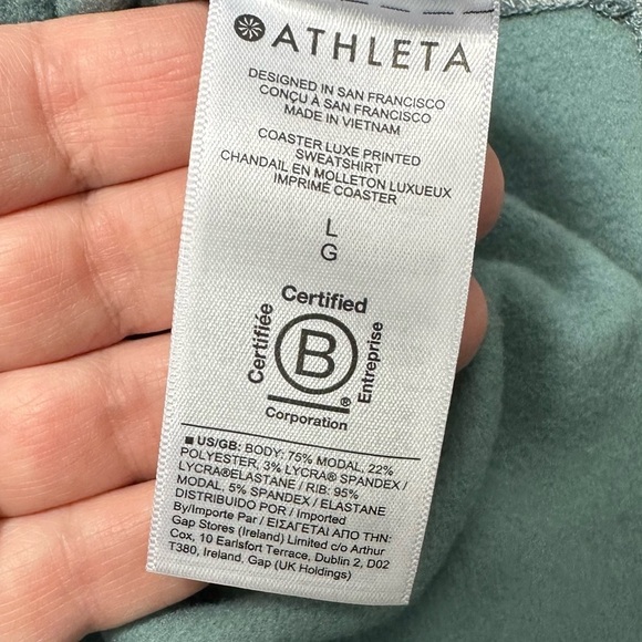 Athleta Coaster Luxe Tie Dye Sweatshirt - Picture 7 of 8